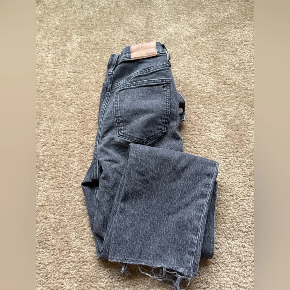 Madewell women’s the perfect vintage straight leg black wash sz 25 - Picture 4 of 5